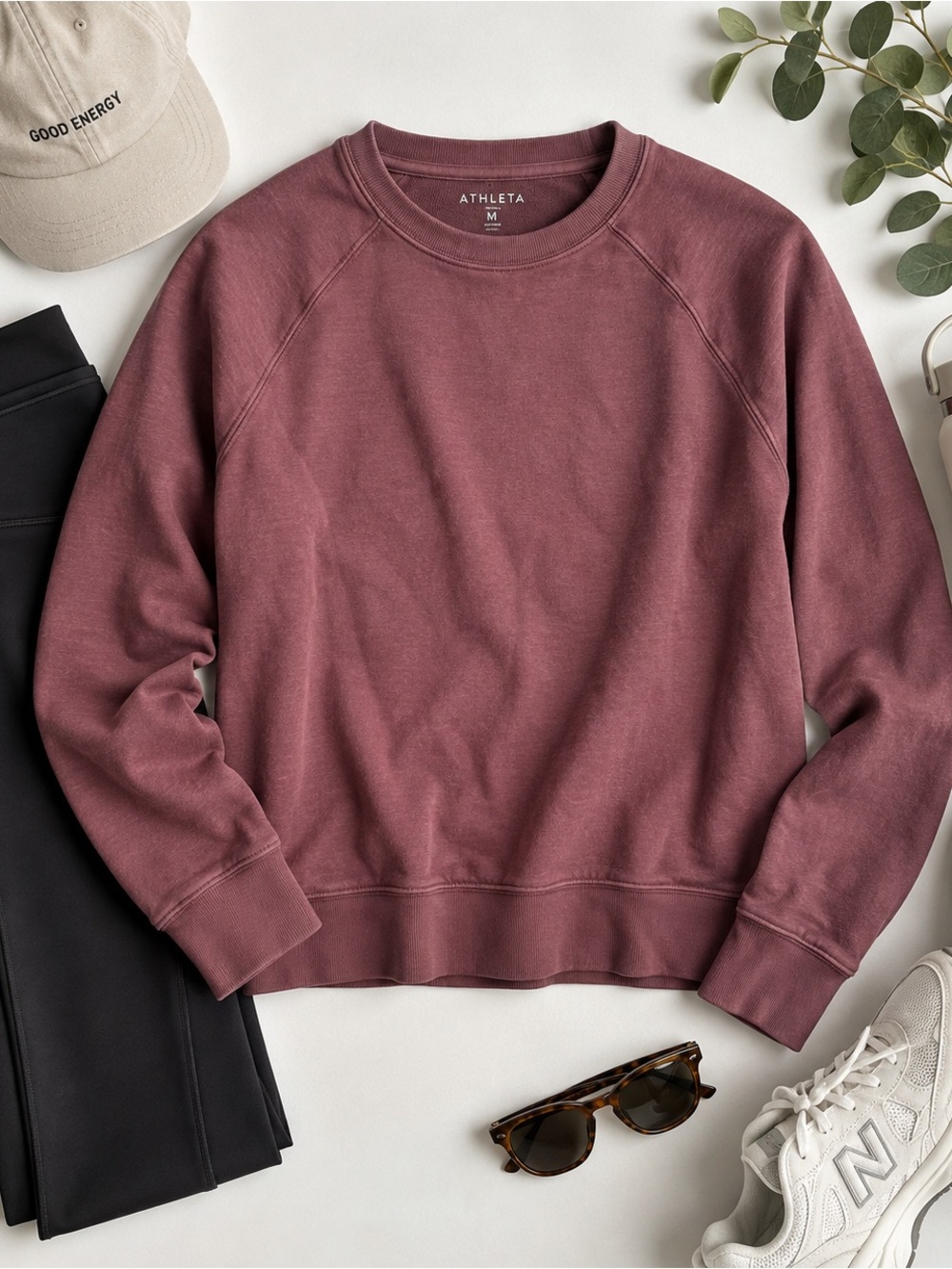 Athleta Women's Dusty Rose Crewneck Pullover